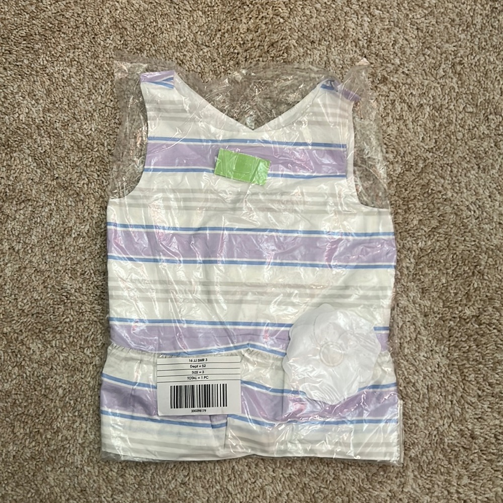NWT Janie and Jack 3t peplum striped top